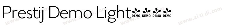 Prestij Demo Light字体转换